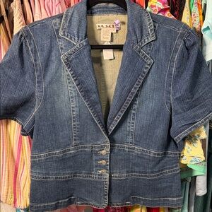 Women's Short Sleeve Denim Jacket